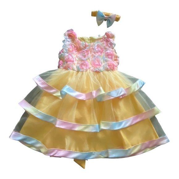 BOUTIQUE DRESS-GIRLS 4T - Picture 1 of 9